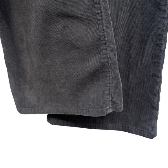 Eddie Bauer Corduroy Pants Women 8 Gray Curvy Bootcut Retro Outdoor School Basic - Picture 6 of 14